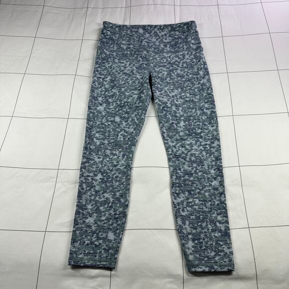 Athleta Leggings Womens Small Petite Blue Elation Textured 7/8 Meadow Snowfall - Picture 2 of 11